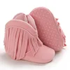 Fashionable Tassel Baby Boots for Boys and Girls Fashionable and Popular Western Denim Midsole Boots 0-18 Months Walking Shoes 5