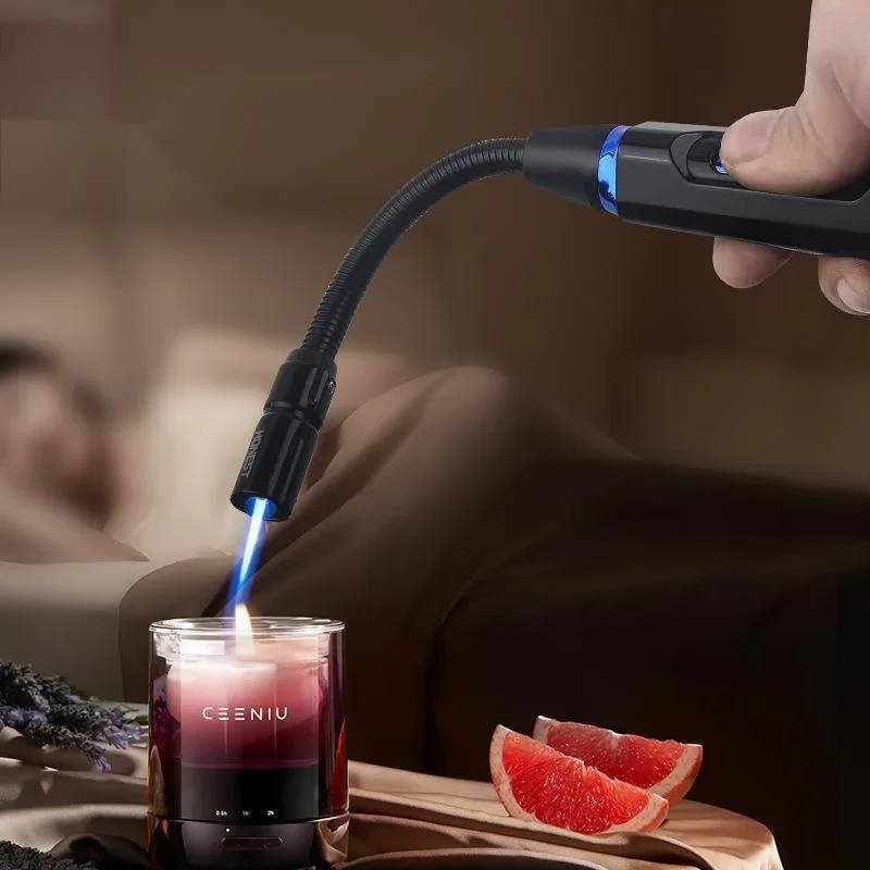 Honest Jet Flame Long Lighter suitable for barbecue camping butane refillable lighter cigarette accessories