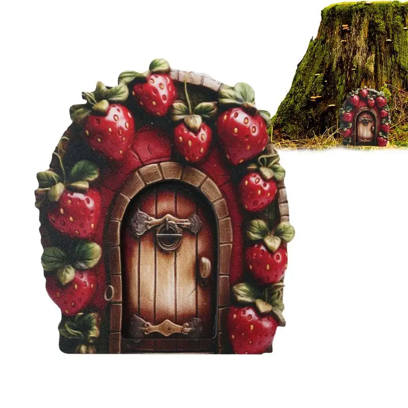 

Мини-дверь гнома, деревянные сказочные двери, эльф, Сказочная дверь, двор, скульптура, сказочные садовые декоративные двери для искусства, сказочные домашние украшения