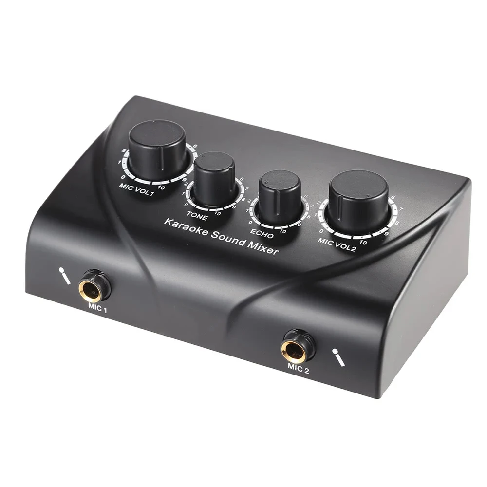 EU Plug Karaoke echo sound mixer Karaoke Sound Mixer Audio System Digital Audio Sound Echo Mixer System Players
