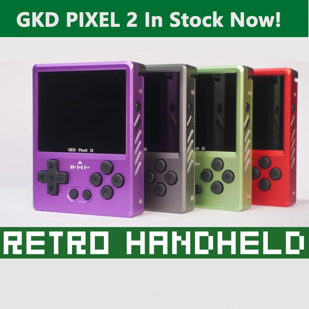 GKD Pixel 2 Retro Handheld Game Console Portátil Mini Game Player