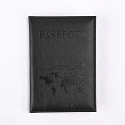 Deluxe PU Leather Passport Holder and Travel Wallet (Style 1  Black)
