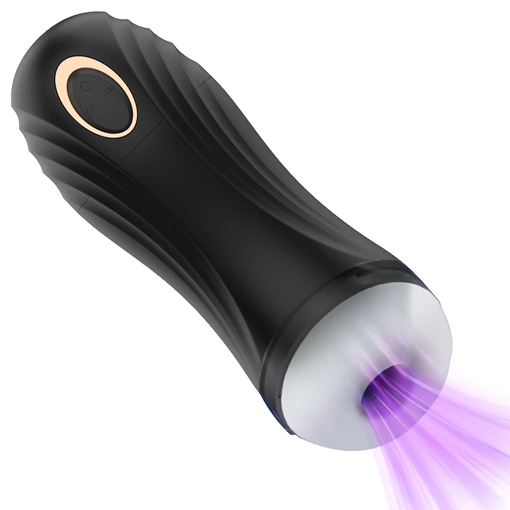 Männlicher Masturbator mit Saug- und Vibrationsfunktion, Ein-Klick-Orgasmusfunktion, sexy Stöhn-Massagegerät, Penis-Trainer für Männer, Sexspielzeug für Erwachsene_voghion.com