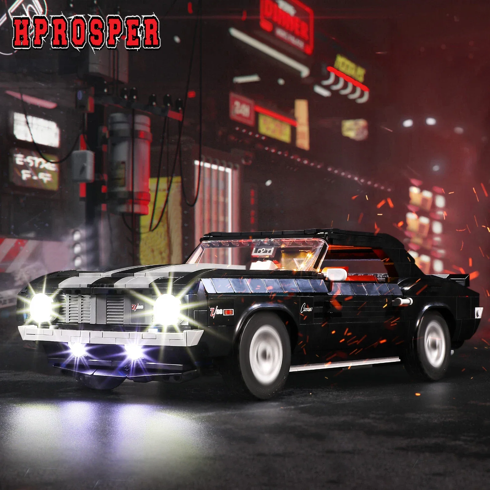 10304 아이콘용 Hprosper 5V LED 조명 Chevrolet Camaro Z2..