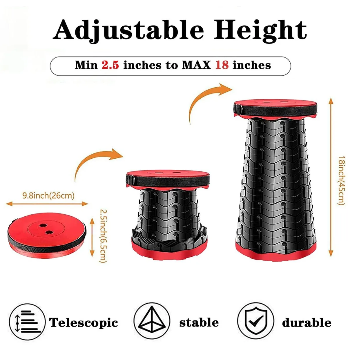 Portable Telescopic Folding Stool Outdoor Camping Retractable Stools for Travel Hiking Beach Chair Foldable Fishing Stool Chairs folding stool,folding chair