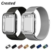 

Case+strap For Apple Watch band 45mm 41mm 40mm 44mm Plated magnetic case+belt stainless steel bracelet iWatch serie 7 4 3 SE