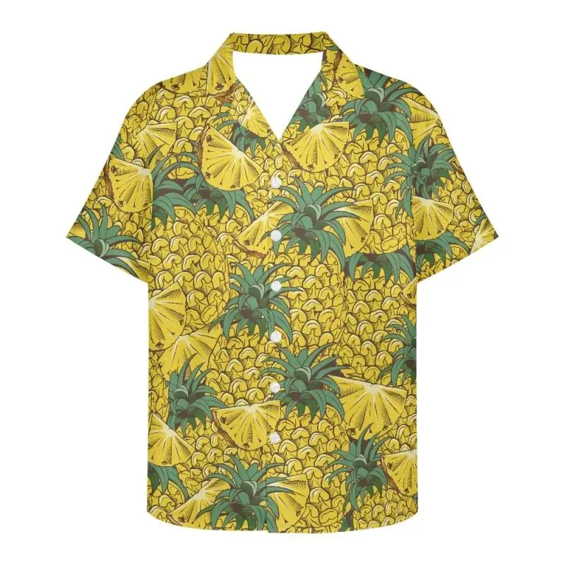 thumbnail image 1 of Camisa de tomate para hombre, camisa de manga corta con estampado de frutas en 3D para hombre, ropa informal de moda con botones y solapa, camiseta de gran tamaño, 1 of 5