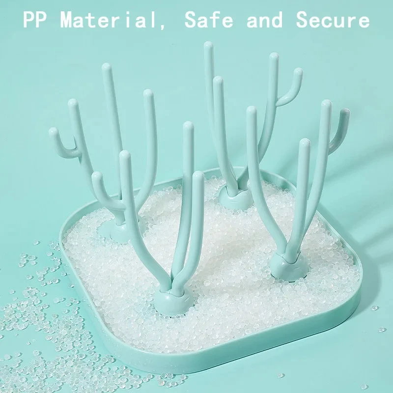 Baby Bottle Drying Rack Feeding Cup Holder Removable Tree Shape Rack Cleaning Pacifiers And Accessories Storage Drying Shelf 4