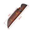 29.9 cm Fixed Blade Knife Scabbard Embossed Cowhide Cover Leather Sheath  Camping Knife Case Hunting Holsters with Belt Buckle 6