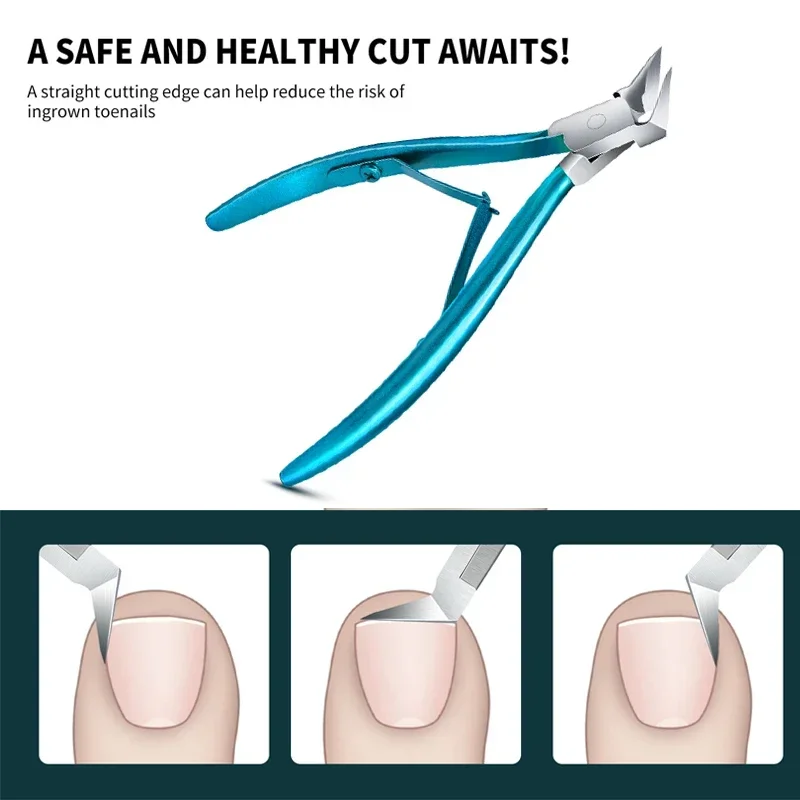 Professional Nail Clipper Cuticle Nippers For Paronychia Nail Cutters Stainless Steel Ingrown Toenail Scissors Manicure Tool