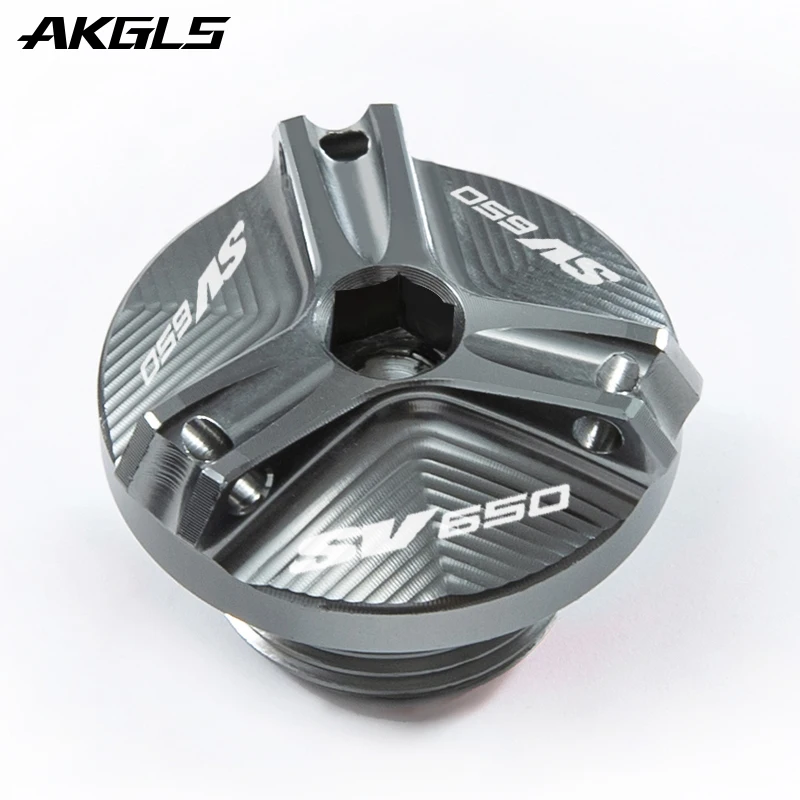 CNC 알루미늄 합금 엔진 오일 캡 볼트 연료 캡 보호 액세서리, 스즈키 SV650 SV650X SV 650 X/S/A 오토바이
