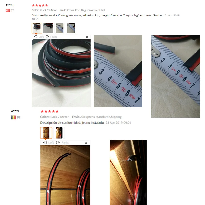 Car Sealing Strips Universal Car Rubber Sealing Strip Slanted T-Type Auto Door Seal Rubber Weatherstrip Edge Sealant