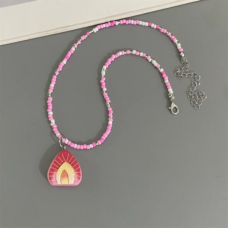 Various Fruit Pendant Necklace for Girl Women Handmade
