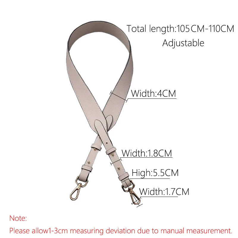 Lychee Pattern Wide Shoulder Strap Adjustable Replacement Bag Strap Double-sided Solid Color Fashion Woman Belts Bag accessories