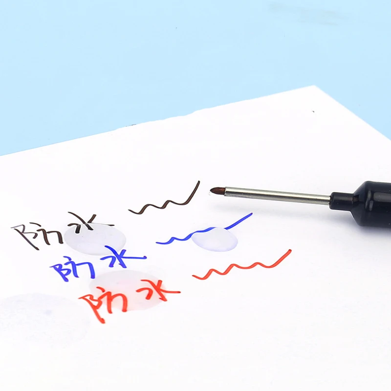 긴 헤드 마커 펜, 금속 천공 마커 펜, 목공 장식 미술 용품, 멋진 선물, 20mm, 5 개