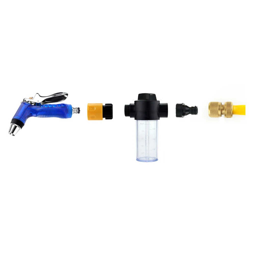 Description Picture 6 of item100ML Water Foam Pot Garden Hose Foam Lance Clean Washing Foamer Car Wash Water Gun Soap Foam Spray Bottle Cleaning Tool