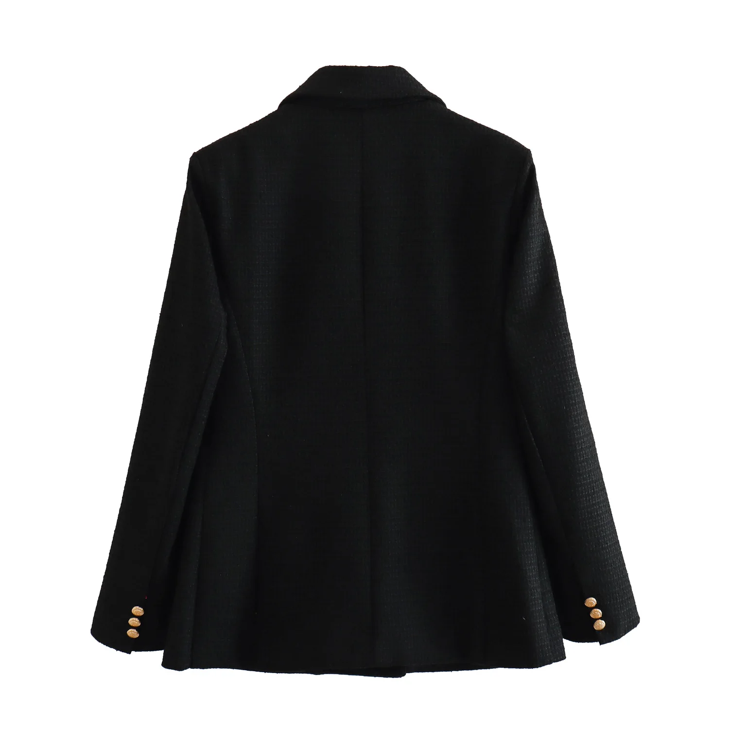 2024 Autumn New Women's Clothing Style Fashionable Versatile Texture Double breasted Mid length Suit Coat