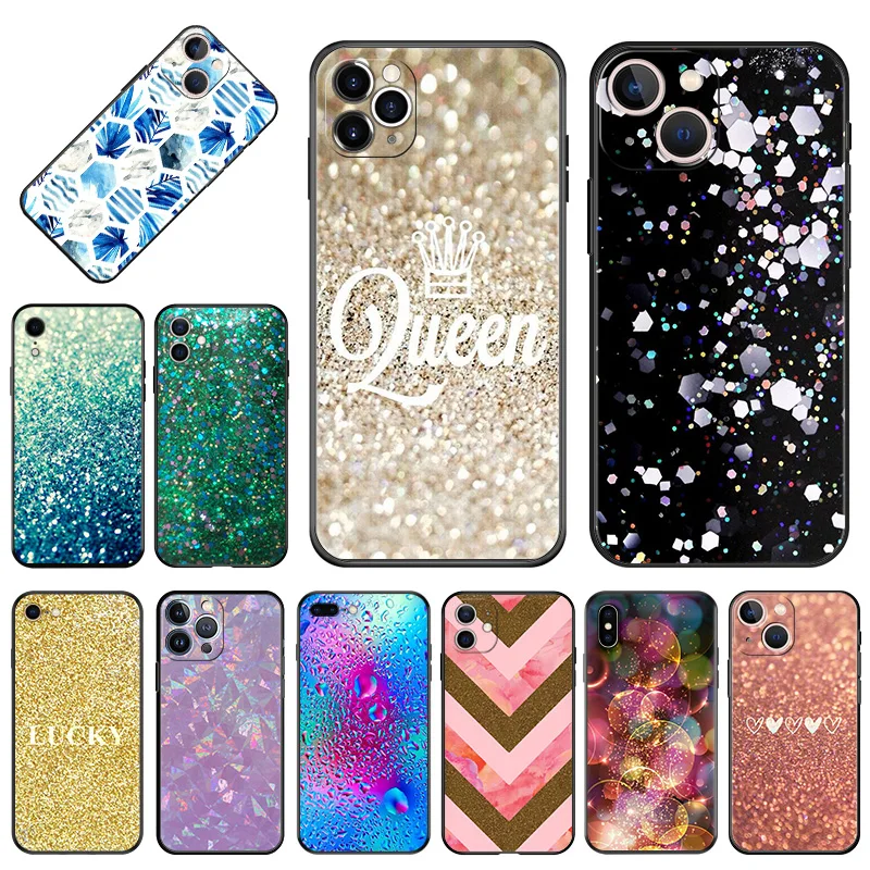 Custodie Morbide Per Iphone 15 14 13 Pro Max 12 11 Mini 7 8 Plus Se Xs Xr Luxury Aqua Silver Pink Green Queen Black Matte Cover