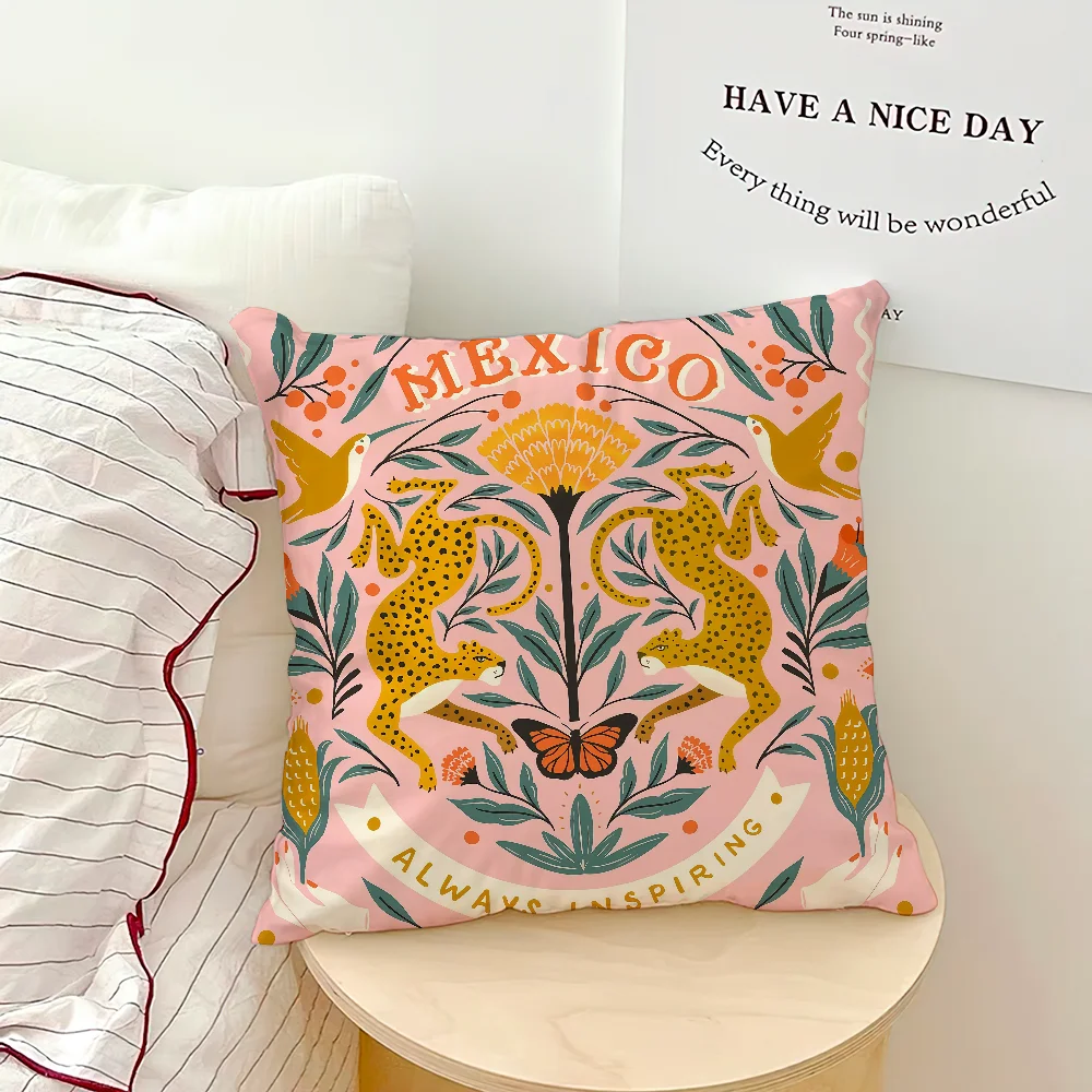 Aportt Federe Decorative 55x55 Cm Con Stampa Leopardata | Set Di 2 | Motivo Ghepardo, In Lino, Cerniera Nascosta - 2