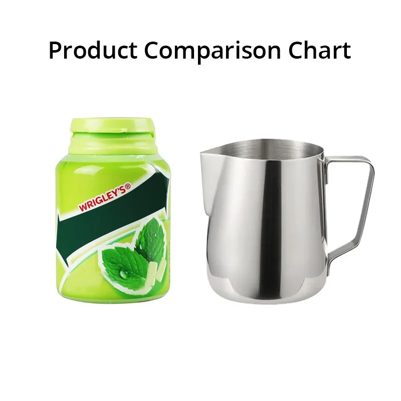 Silvery Stainless Steel Milk Frothing Pitcher - 150ml Capacity for Steaming and Frothing