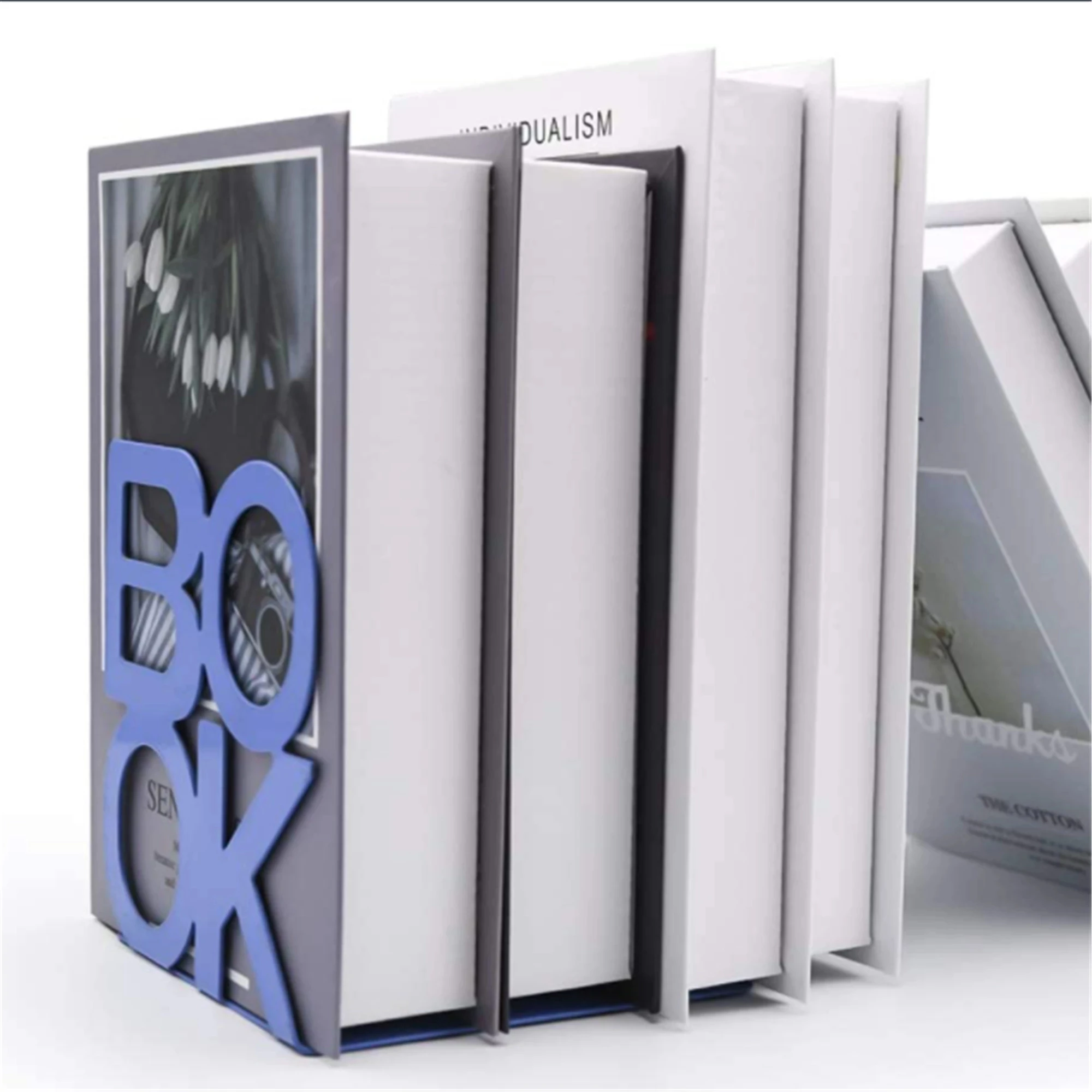 2-piece book stand iron desktop art non slip shelf book stand support sample school stationery office accessories
