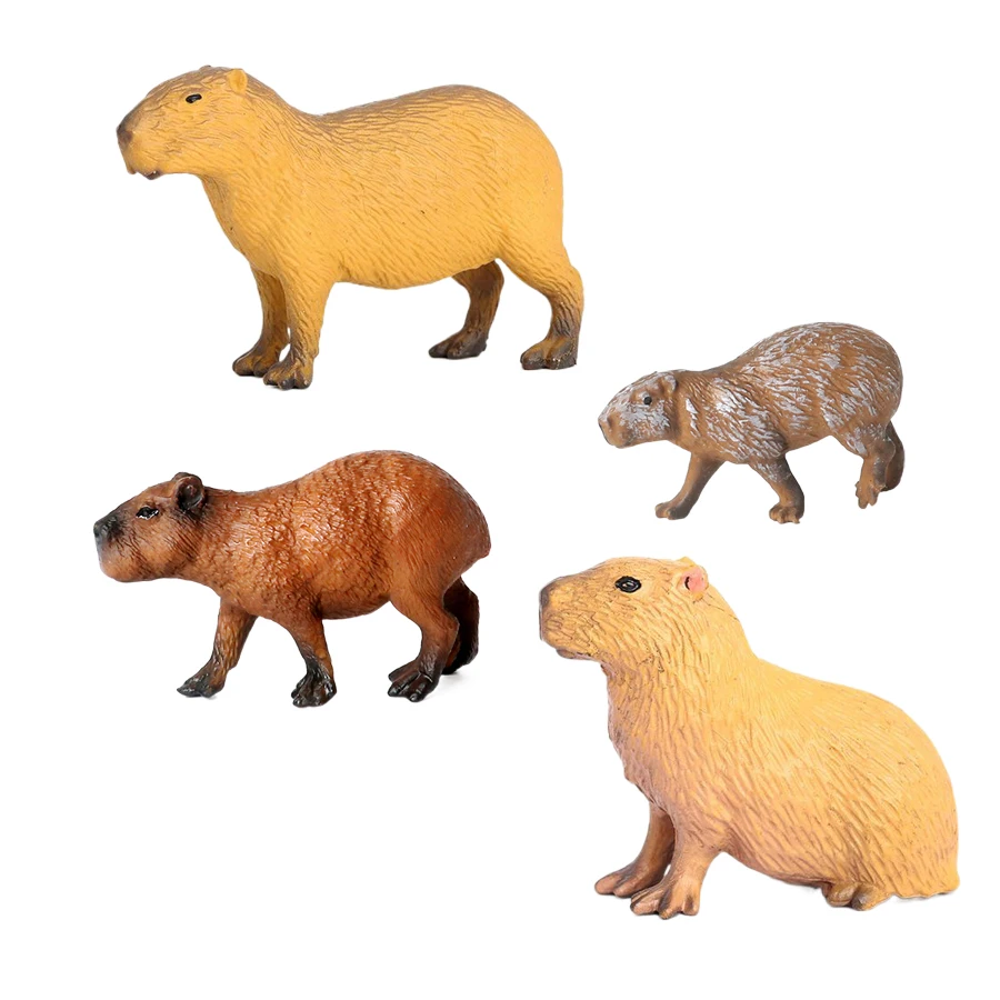 Simulation Animals Model Capybara Sculpture Collectible for Cake