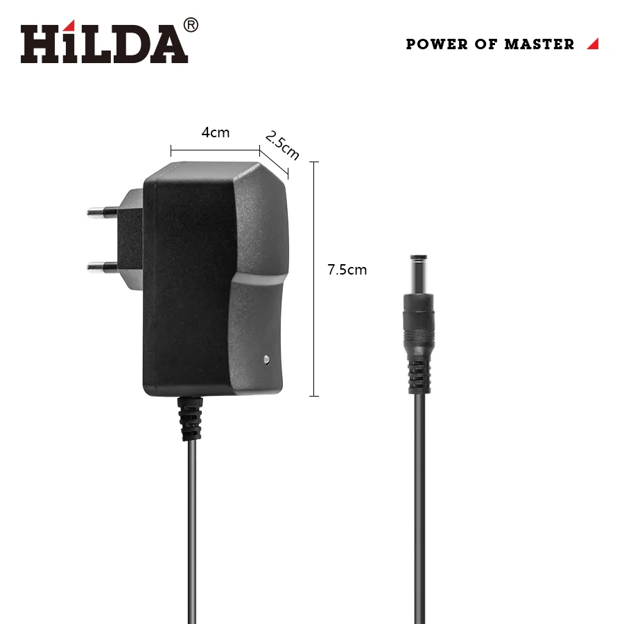 HILDA Universal Charger For 3D/4D Laser Level Lithium Battery EU Plug AC Power Adapter Laser Level Accessory