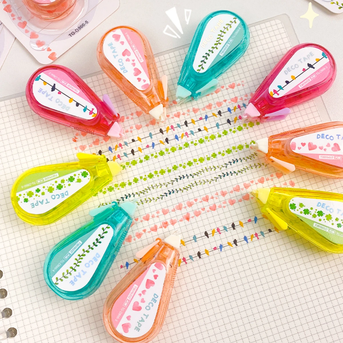 Kawaii 5mm*5m Mini Pattern Decorative Correction Tape School Office Supplies