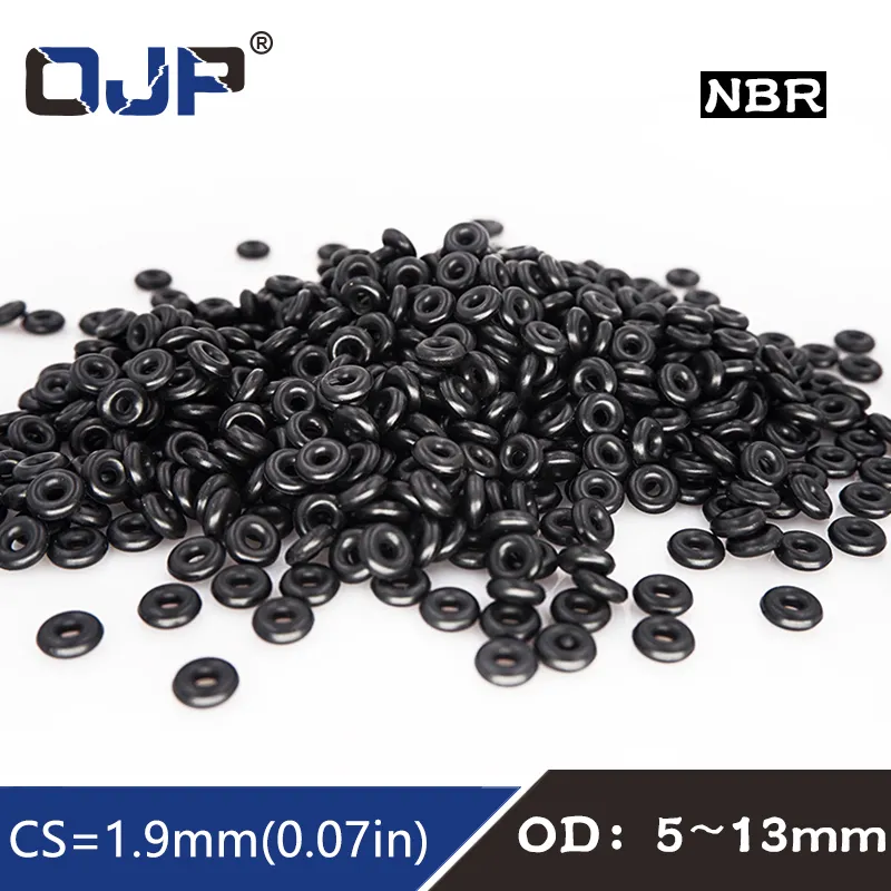 OD 12mm Cross section: 2.5mm 2X seal NBR Rubber O-ring ID 7mm 