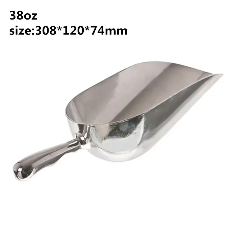 Aluminum Ice Scoop Dry Goods Shovel Bar Ice Scoop 6/12/24/38oz ice shovel scoop