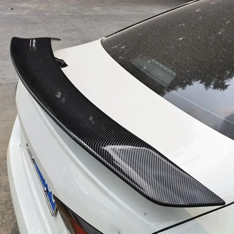 Car Styling 5D Carbon Fiber Spoiler Wings DIY Refit Trunk Lid Universal For BMW Toyota Honda Kia Hyundai Opel Mazda VW Tuning