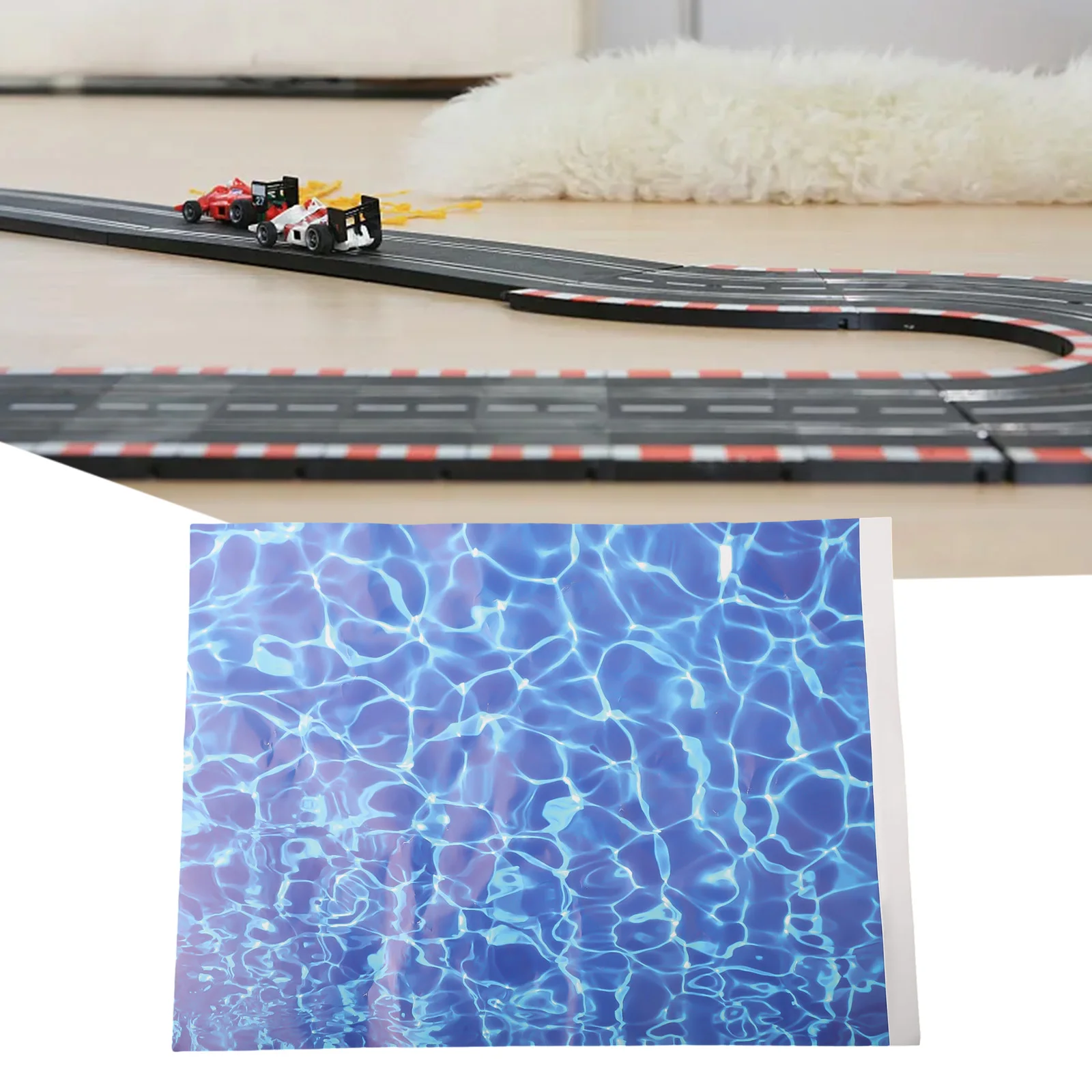 

1pcs Ripple Water Effect River Diorama Scenery For DIY Model Railway Layout Water Pattern Paper Sand Table Model Scene Outdoor