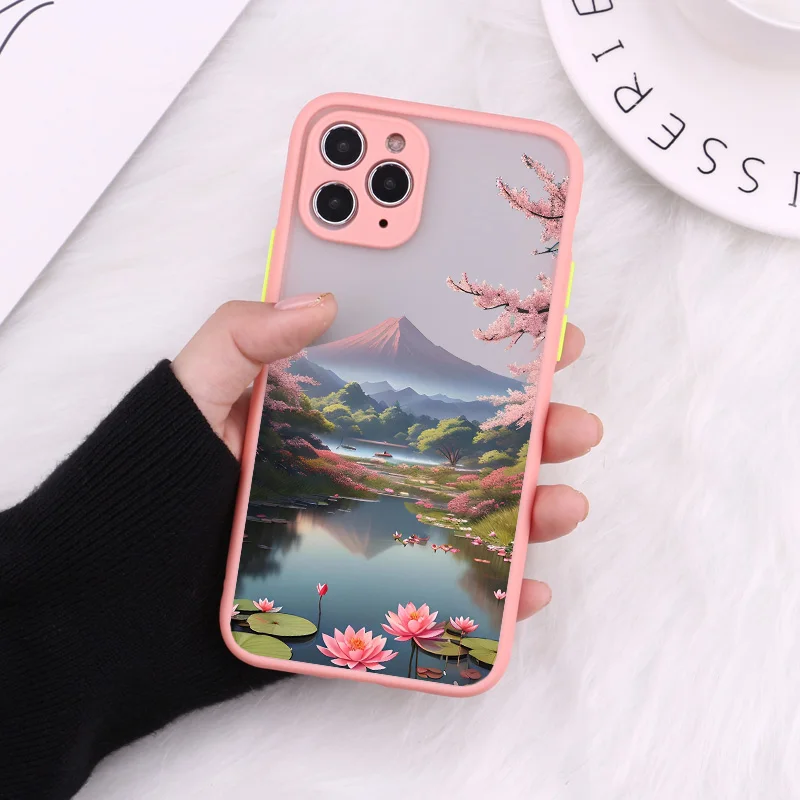 Lotus Pond Stoßfeste Schutzhülle für iPhone 17 16 15 14 Pro Max Plus 13 12 Pro Max Mini 11 Pro Max Stoßfeste Abdeckungen – Detail 4