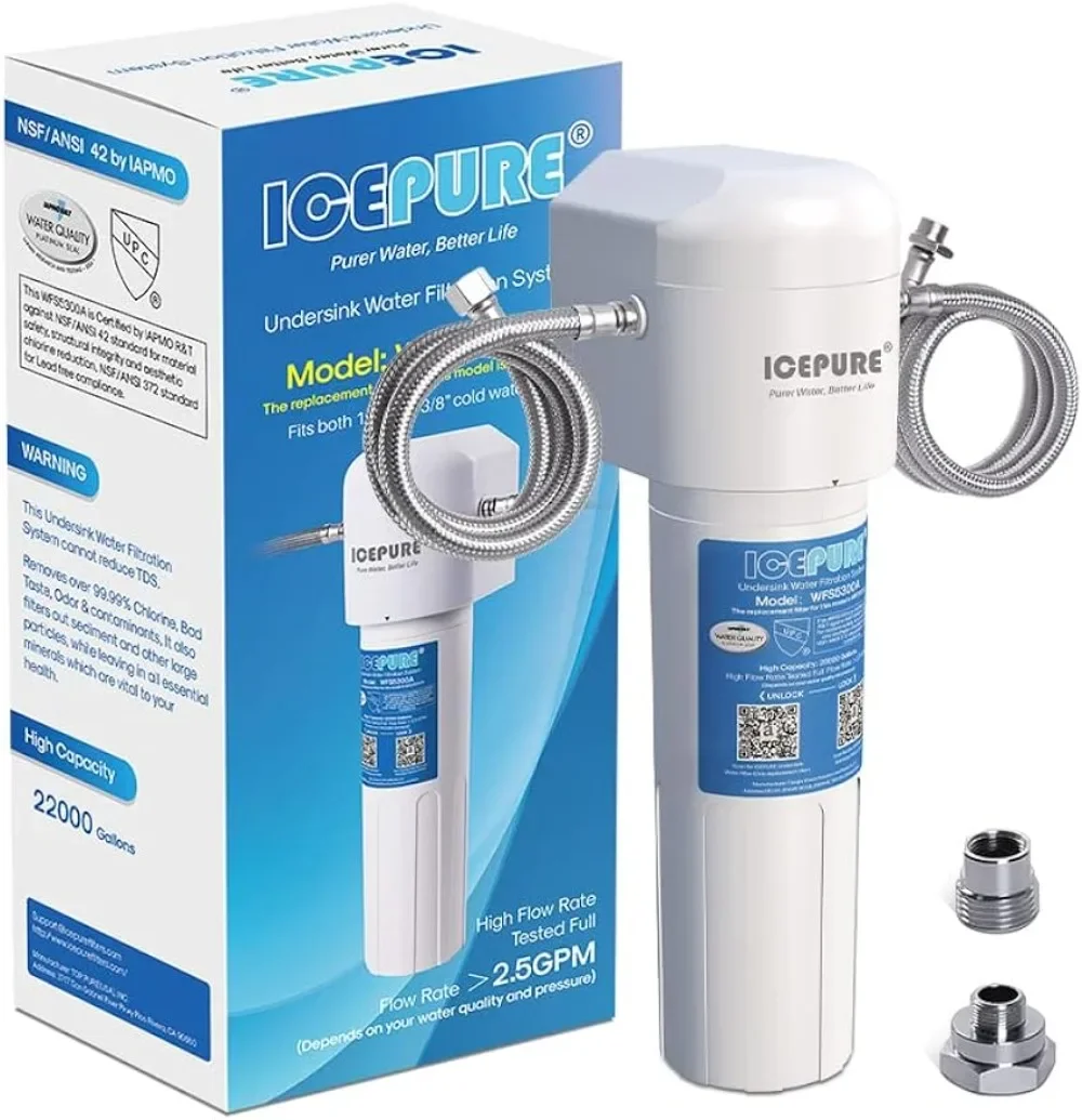 

Under Sink Drinking Water Filter System, 3 Years or 22K Ultra High Capacity