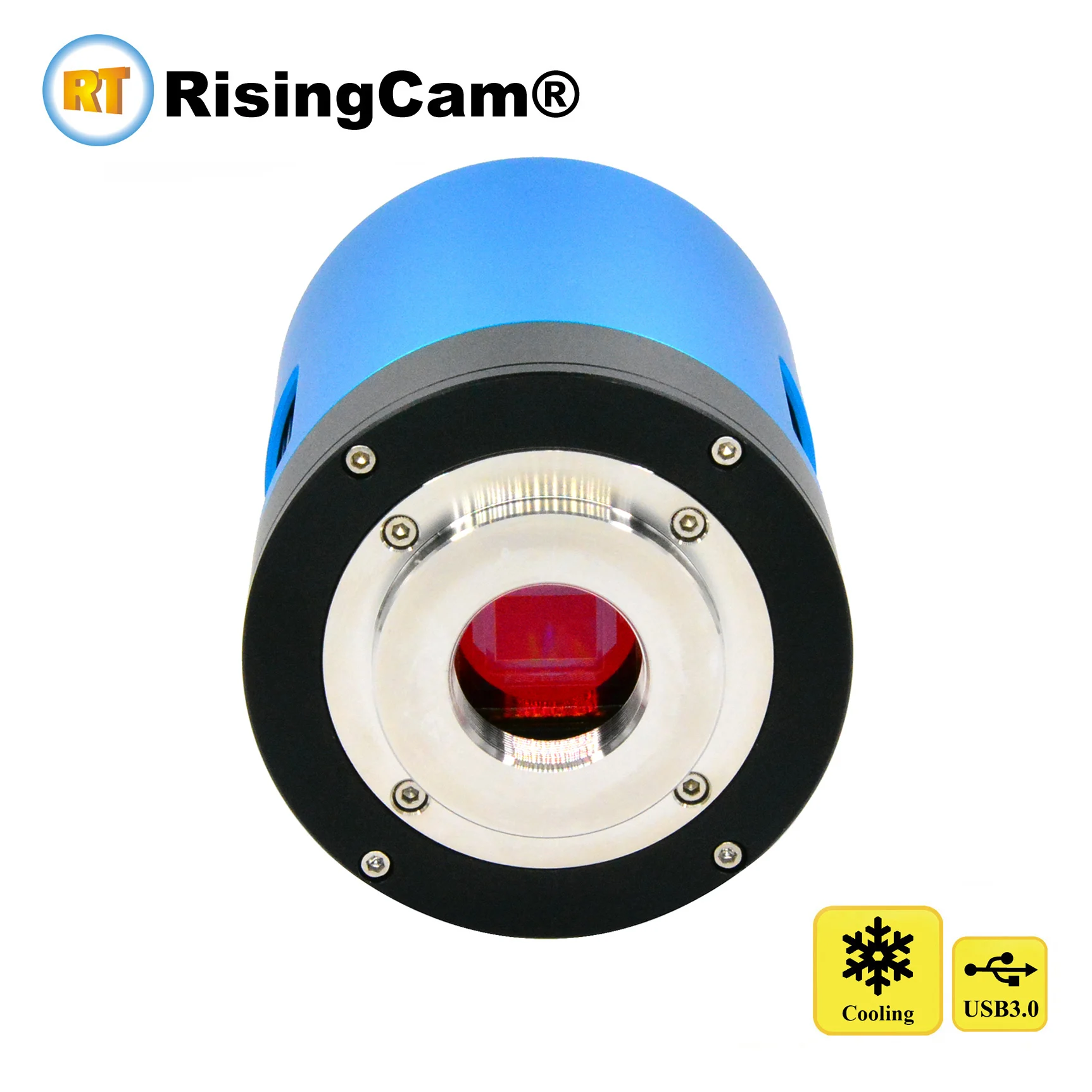 

RisingCam цветной imx183 1 дюймовый датчик 20 МП TE контроль температуры охлаждения USB3.0 крутая микроскоп камера для тринокулярного микроскопа