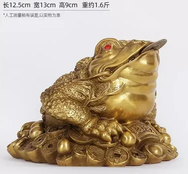 

Brass Three legged Golden Toad Decoration Home Decoration Office Treasure Attraction Opening Gift Decoration