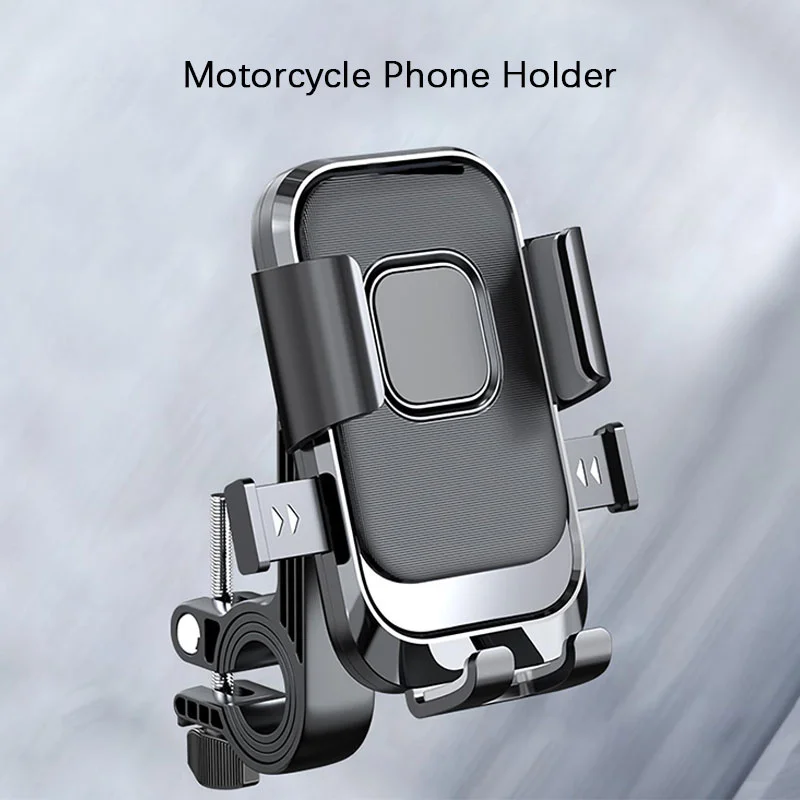 Premium Moto Bike Phone Holder - One-Hand Operation & 360° Rotation for Motorcycles and Scooters