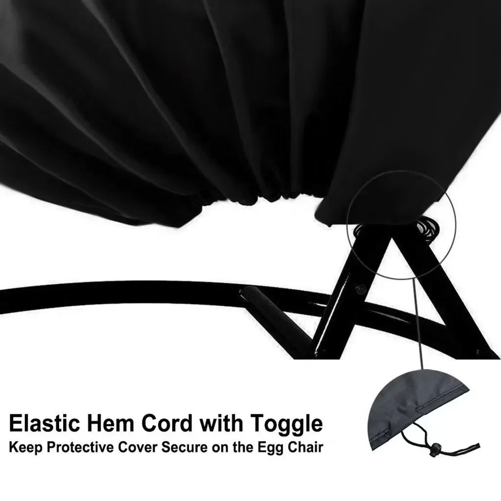 Chair Cover Anti-Dust Hanging Chair Cover Waterproof Protector Cover Hanging For Outdoor Swing Chair Hanging Kitchen Organizer 6
