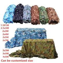 

2x3m 3x4m 3x10m 4x5m 4x6m Hunting Military Camouflage Nets Woodland Camo netting Camping Sun Shelter Garden Car Cover Tent Shade