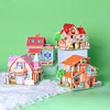 House Three-dimensional Puzzle Paper Children's Handmade DIY Model Puzzle Early Education Boys and Girls Toys Educational Toys 1