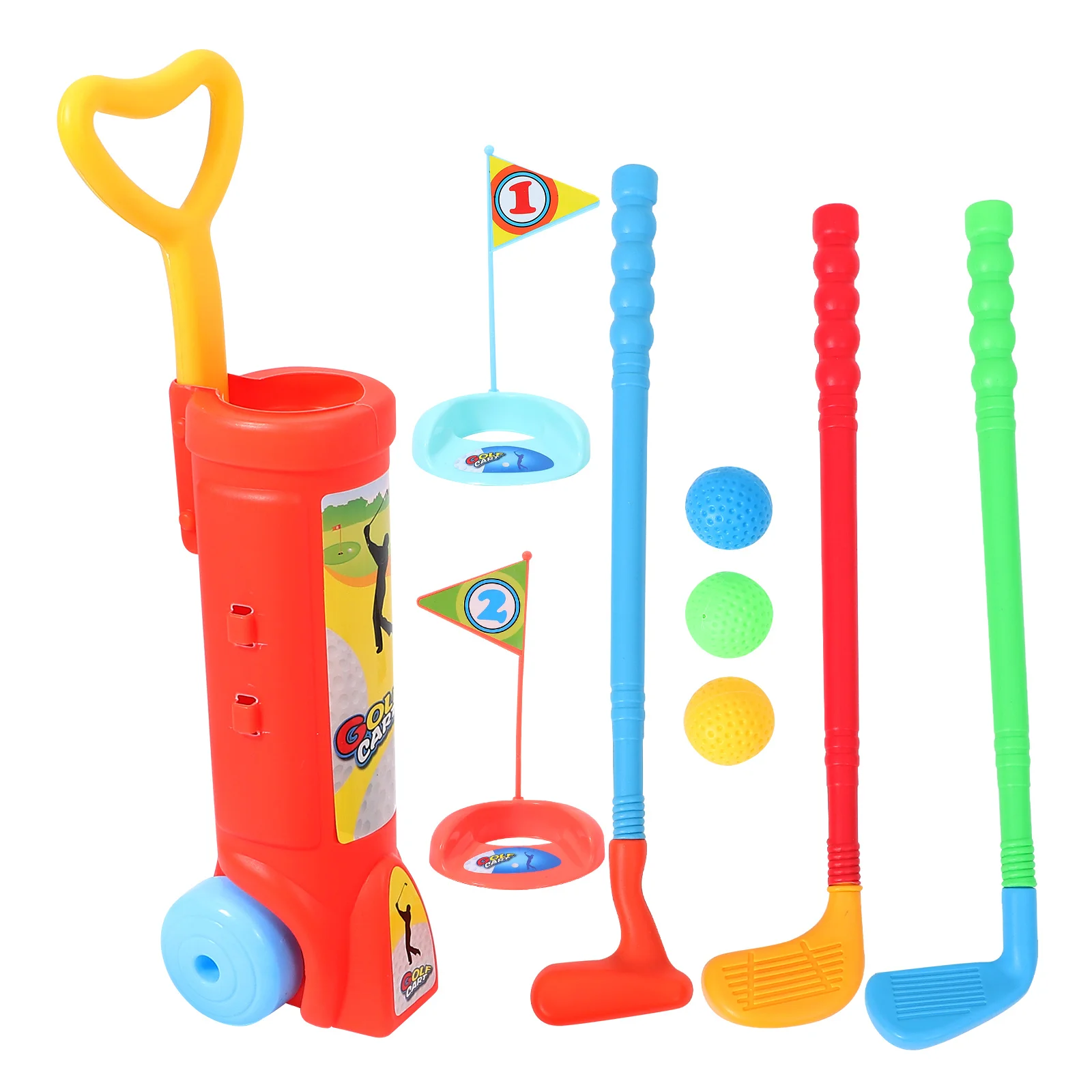

Golf Club Set Plastic Balls For Kids Casual Toy Children Plaything Kit Game Abs