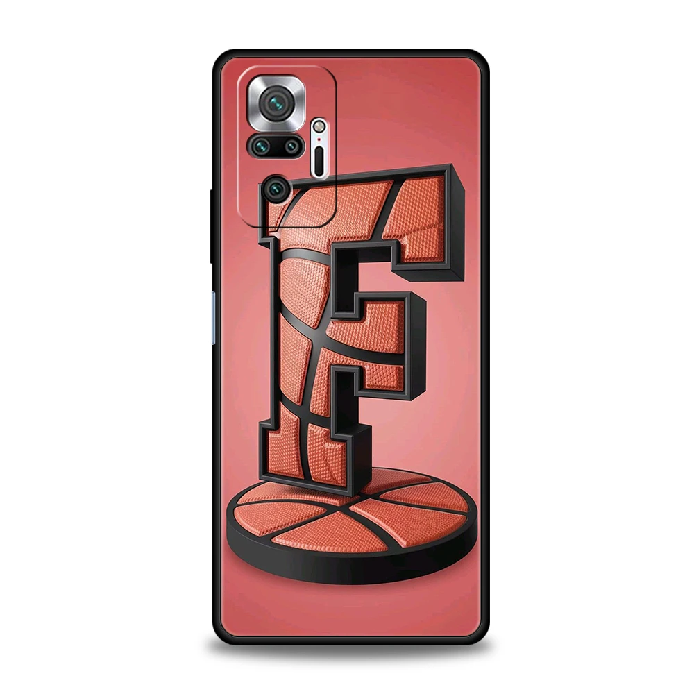 Handyhülle für Redmi 14C/10C/Note/14/13/12/10/11/Pro/Plus 7/8T/K40/K50/Gaming/Pro/Plus/5G Soft TPU Shell Letter Basketball – Detail 7