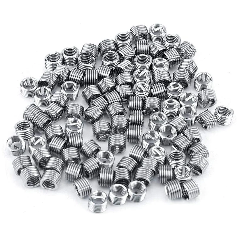 

100Pcs Wire Insert Thread, M4 Heli Coil Thread Repair Stainless Steel SS304 Thread Insert Coiled Wire Insert (M40.71.5D)