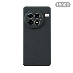 Ultra - Thin Aramid Kevlar Carbon Fiber MagSafe Case - Slim, Lightweight, Black with Red Accents - OnePlus 13R (Black Hole 1500D)
