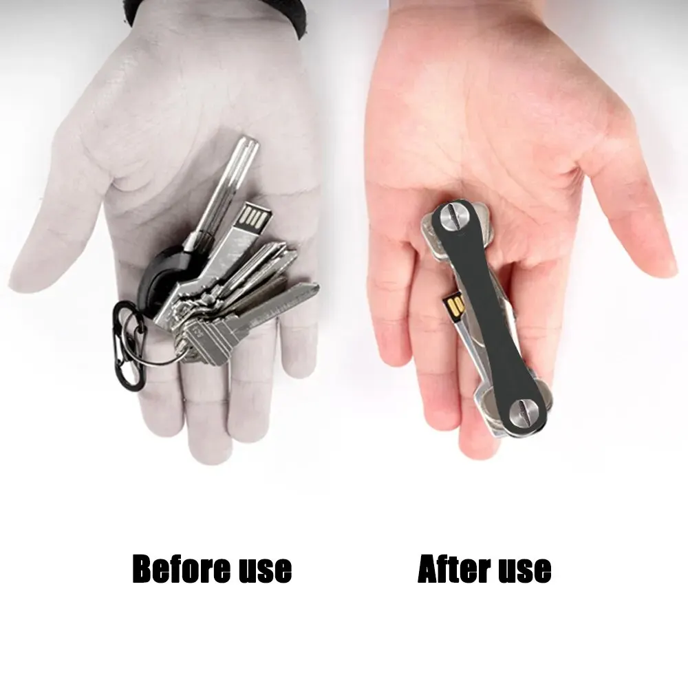 Keychain Key Clip Key Organizer Chain Smart Mini Aluminum Alloy Metal