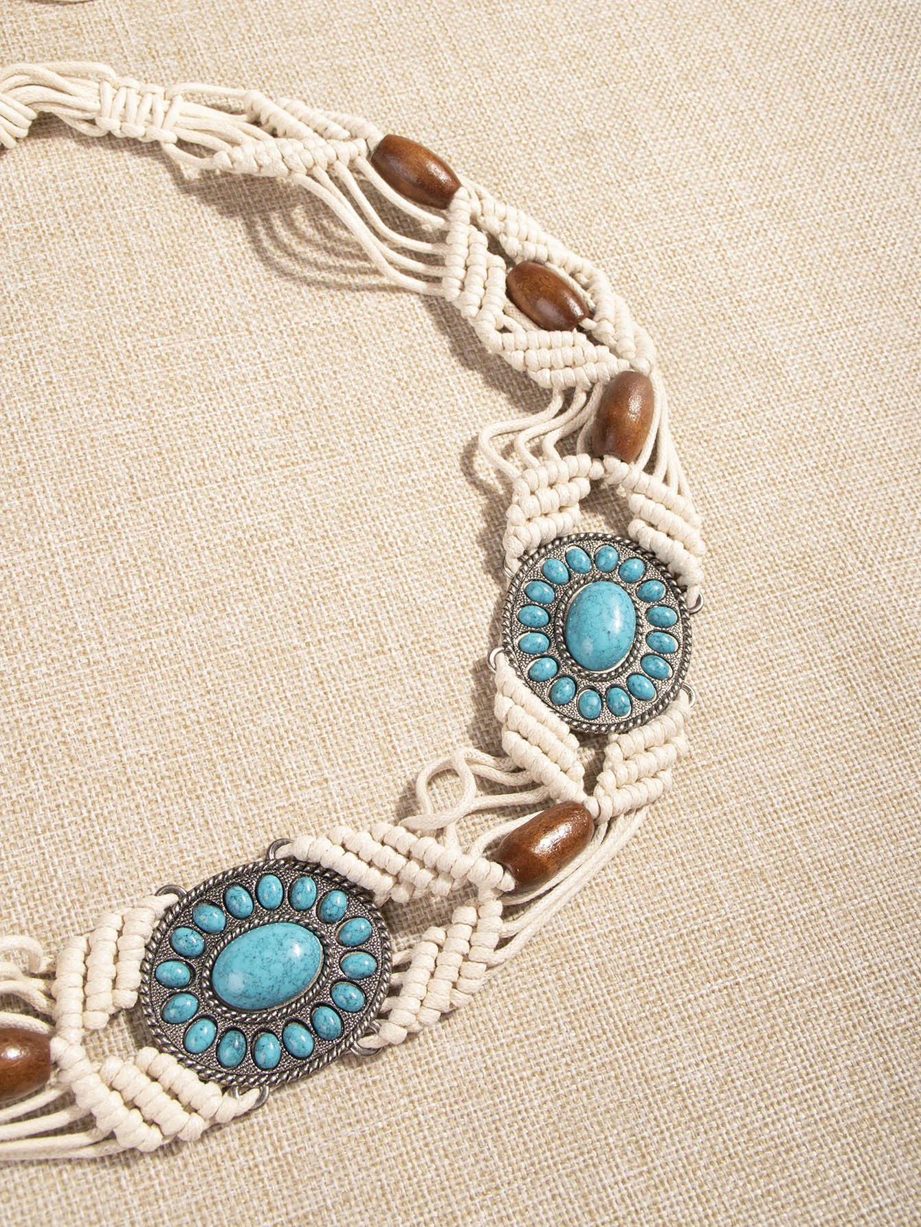 New Fashion Women's Bohemian Style Woven Rope Women Belts Boho Wax Coconut Beads Fashion Female Waistbelt Feminine Waistband