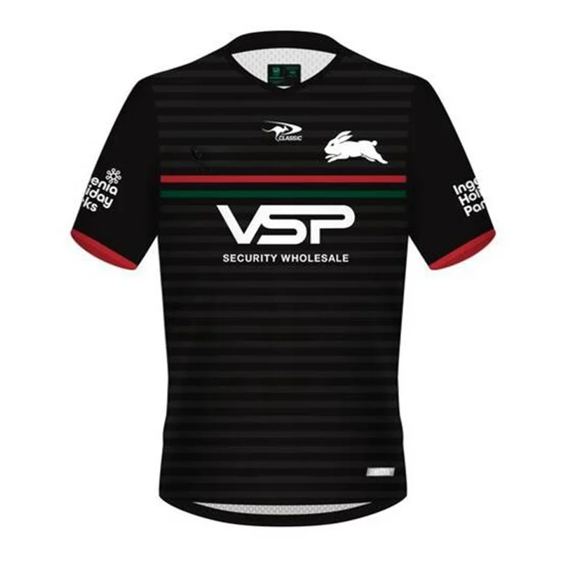 thumbnail image 1 of Réplica 1:1 de la camiseta de rugby local/visitante/entrenamiento de South Sydney Rabbitohs 2024 (nombre y número personalizados), 1 of 5