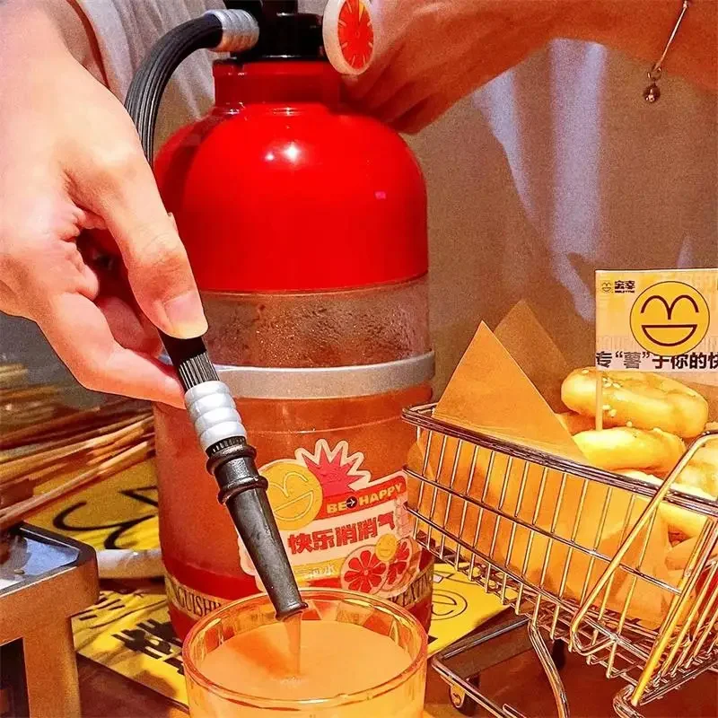 3L Creative Wine Fire Extinguisher Bottle Hand Pressed Large Capacity Beer Soda Water Party Bar Accessories Fun Gift beverage dispenser