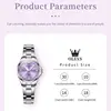 OLEVS 3668 Women Watch Fashion Elegant Roman Scale Waterproof Automatic Date Quartz Watch Luxury Brand Women Watch Reloj Mujer 6