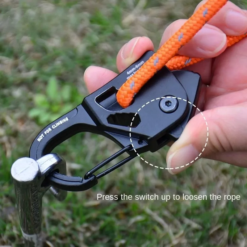 Camping Tent Accessories Camping Tent Fasteners Tent Rope Tightener Camping Rope Buckle Camping Cord Buckles Tent Automatic Tightening Buckle